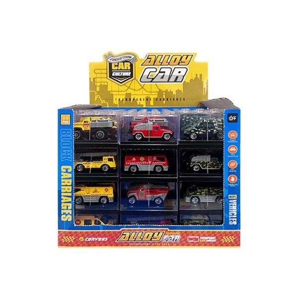 Emergency Toy Cars in Clear Box - CDU