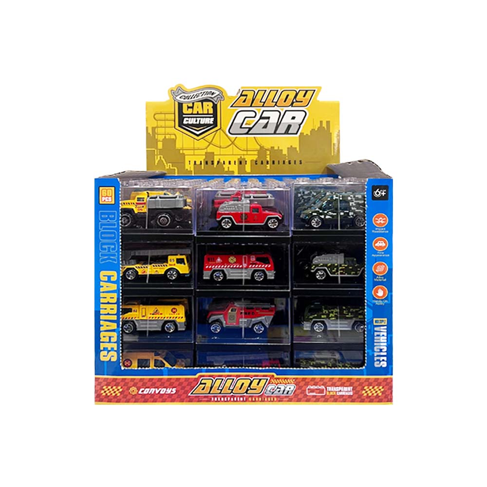 Emergency Toy Cars in Clear Box - CDU