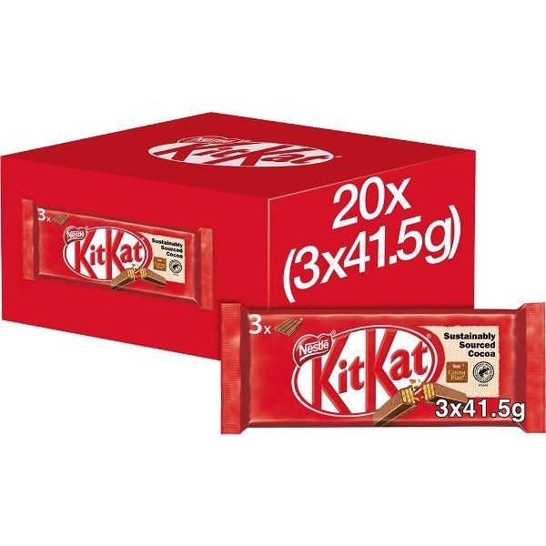 Nestle Kit Kat 4 Finger 3 Pack 124.5g