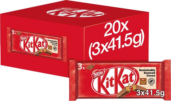 Nestle Kit Kat 4 Finger 3 Pack 124.5g