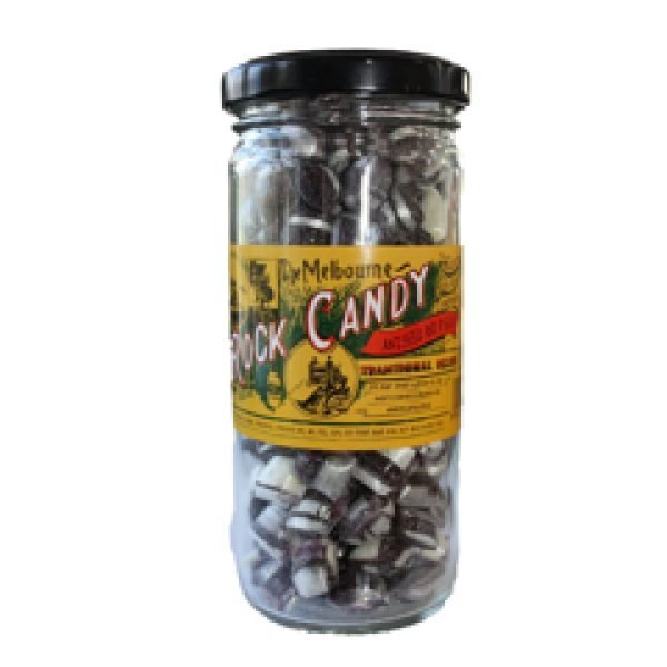 The Melbourne Rock Candy Aniseed Bo Peep Glass Jar 170g