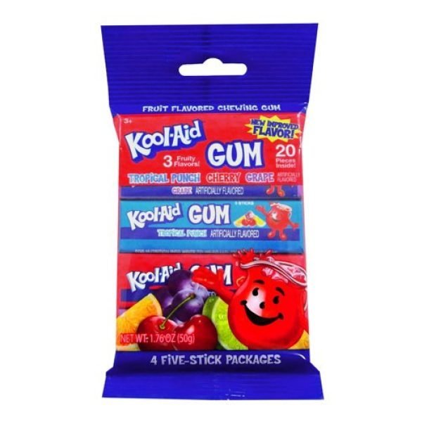 Kool-Aid Gum 4Pk. Peg Bag 1.76oz (50g)