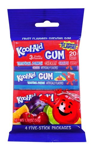 Kool-Aid Gum 4Pk. Peg Bag 1.76oz (50g)