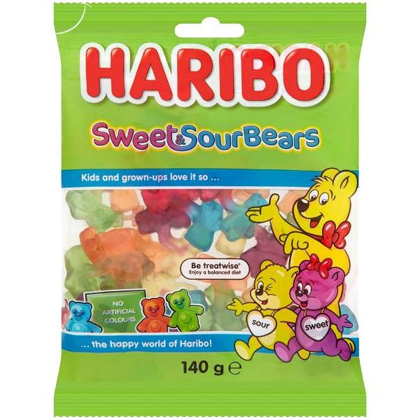Haribo Sweet & Sour Bears 140g