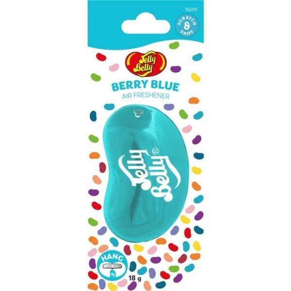 Jelly Belly 3D Hanging Air Freshener - Berry Blue