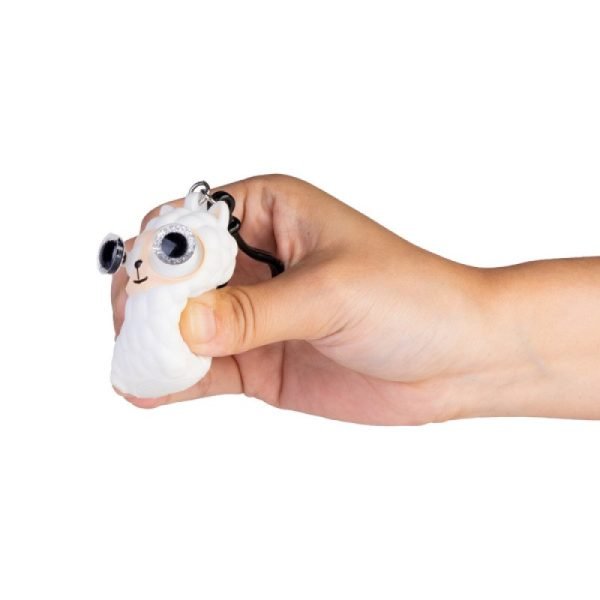 Llama Eye Popping Keychain