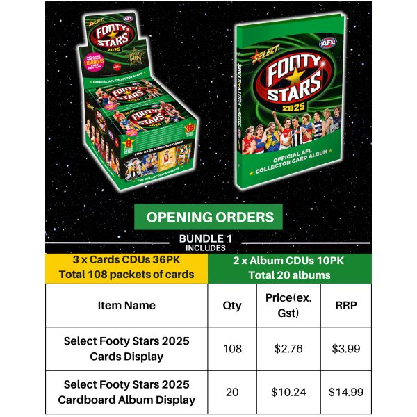 AFL Select Footy Stars 2025 - BUNDLE 1(Pre-Order)