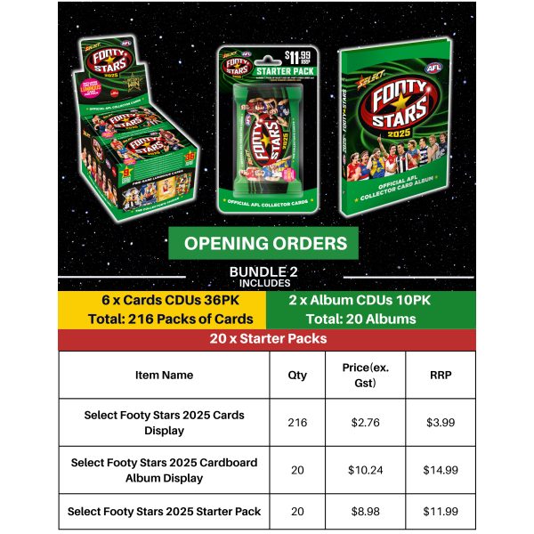 AFL Select Footy Stars 2025 - BUNDLE 2(Pre-Order)