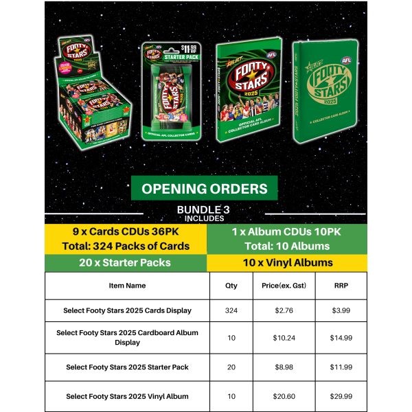 AFL Select Footy Stars 2025 - BUNDLE 3(Pre-Order)