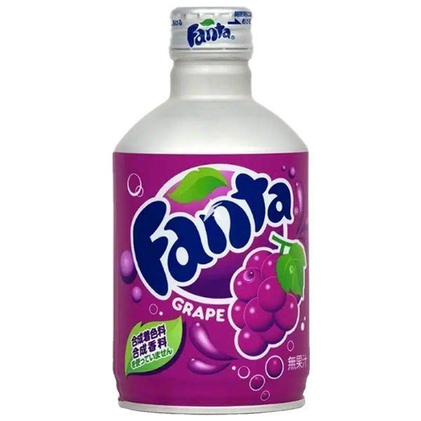 Japanese Fanta Grape Aluminium Bottle 300ml