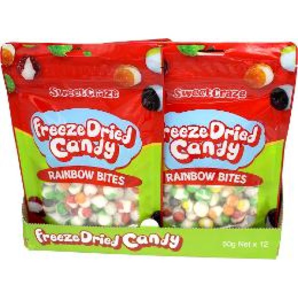 Sweet Craze Freeze Dried Candy Rainbow Bites 50g