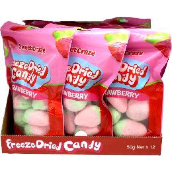 Sweet Craze Freeze Dried Candy Strawberry 50g