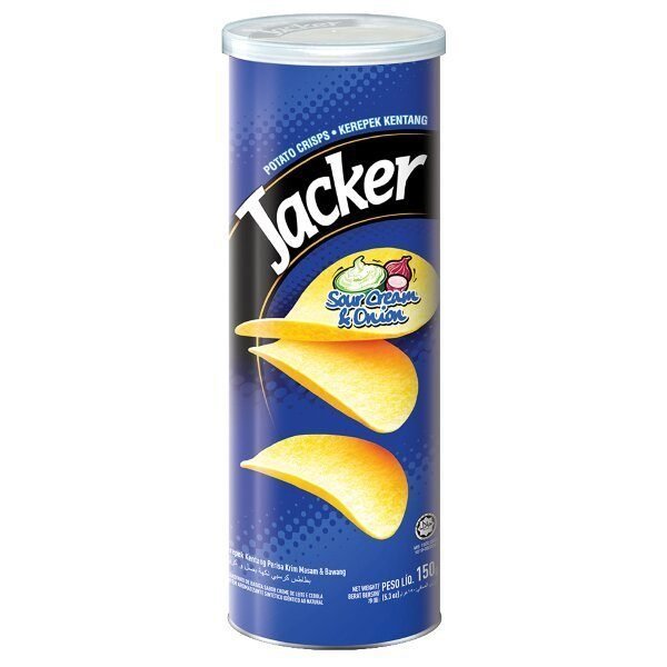 Jacker Potato Chips Sour Cream & Onion 150g