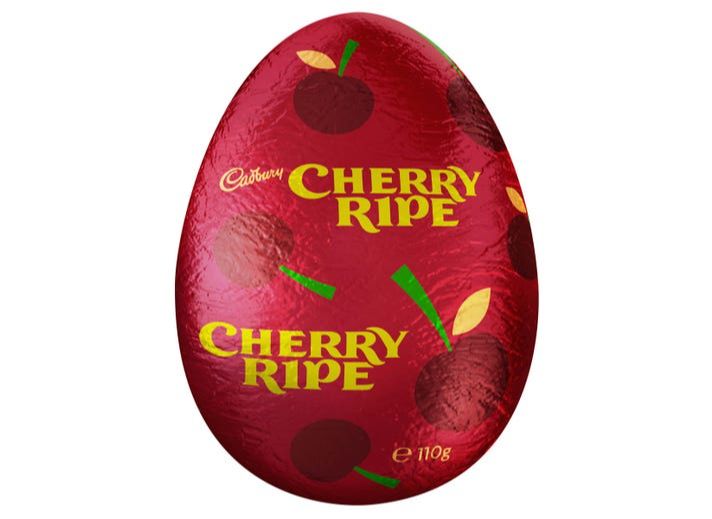 Cadbury Cherry Ripe Hollow Egg 110g