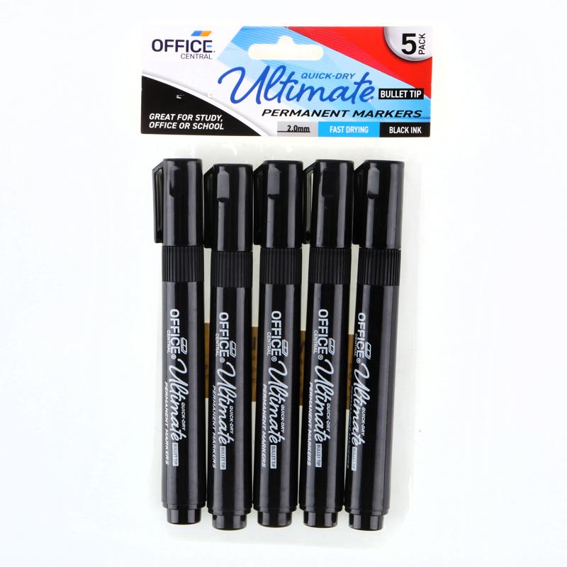 Markers Permanent (Black) 5pk