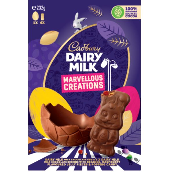 Cadbury Dairy Milk Marvellous Creations Egg Gift Box 232g