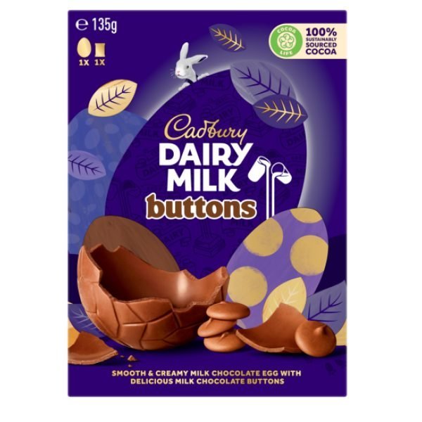 Cadbury Dairy Milk Egg & Buttons Gift Box 135g