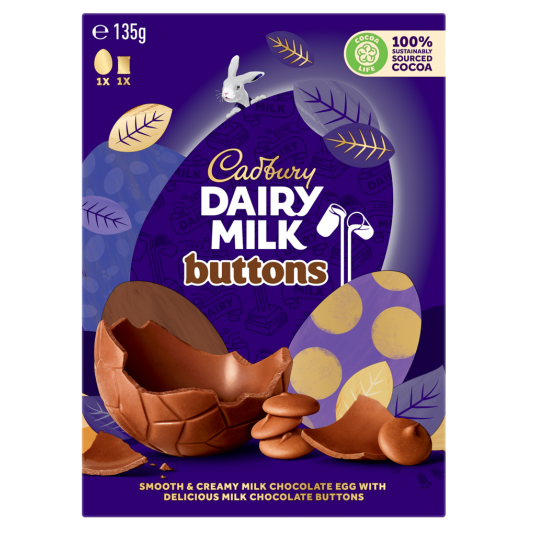 Cadbury Dairy Milk Egg & Buttons Gift Box 135g