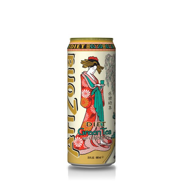 Arizona Tea 99 Cent Can Diet Green Tea 680ml