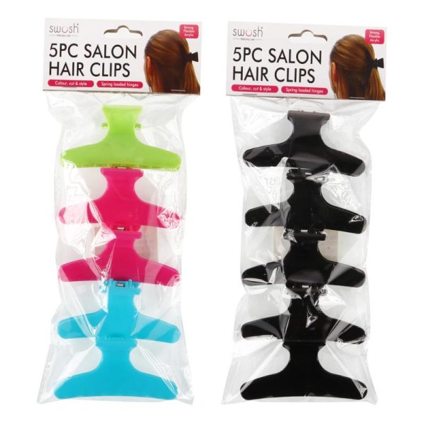 Hair Clips Salon 5pk
