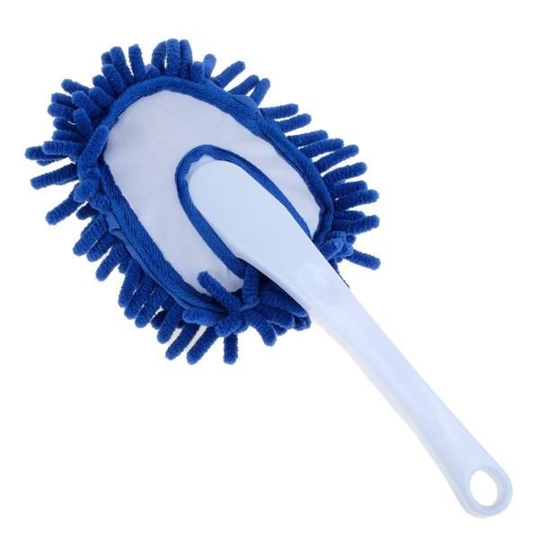 Microfibre Shaggy Duster with Handle 27.5cm - Blue