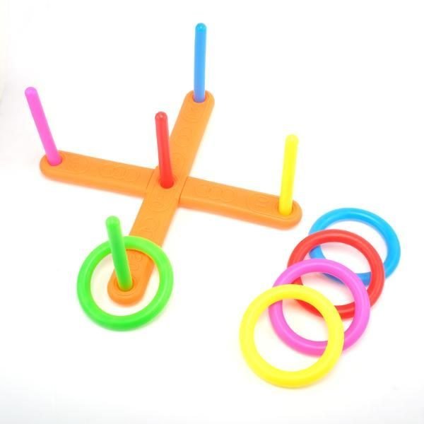 Ring Toss Game Collapsible 12pcs 40cm x 16.5cm x 5cm Multicolour