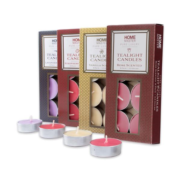 Candles Tealight Scented 8pc - 4hr - Image 3