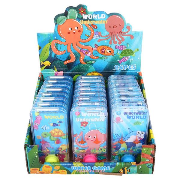 Hand Held Water Skill Game Under the Sea 6cm x 11.8cm x 2cm - 3 Assorted