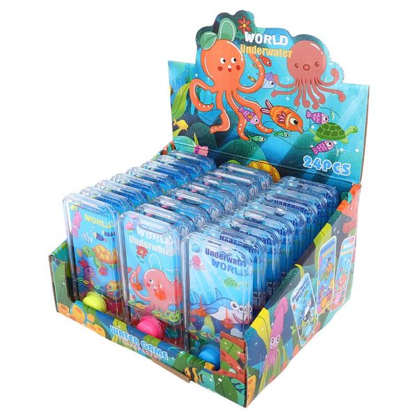 Hand Held Water Skill Game Under the Sea 6cm x 11.8cm x 2cm - 3 Assorted