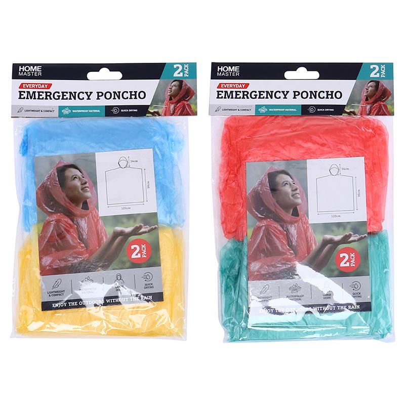 Poncho Colour Emergency 2pk