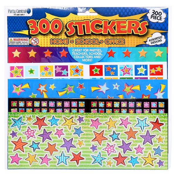 Sticker Assorted 300pc 4 Assorted Designs - Image 2