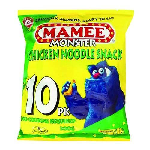 Mamee Monster Noodle Snack Chicken 10pack (10 x 30g)