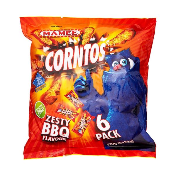 Mamee Corntos Zesty BBQ Flavour (6 x 20gm)