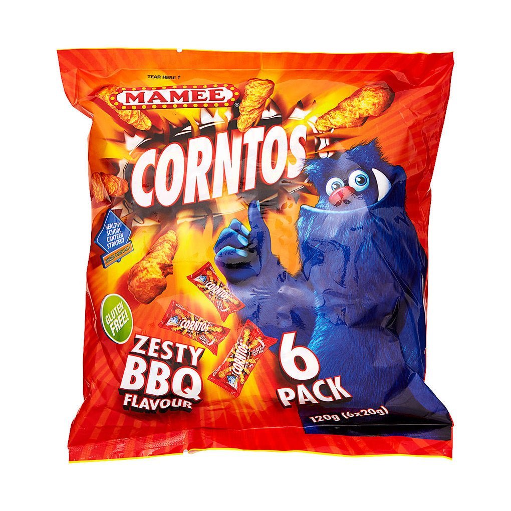 Mamee Corntos Zesty BBQ Flavour (6 x 20gm)