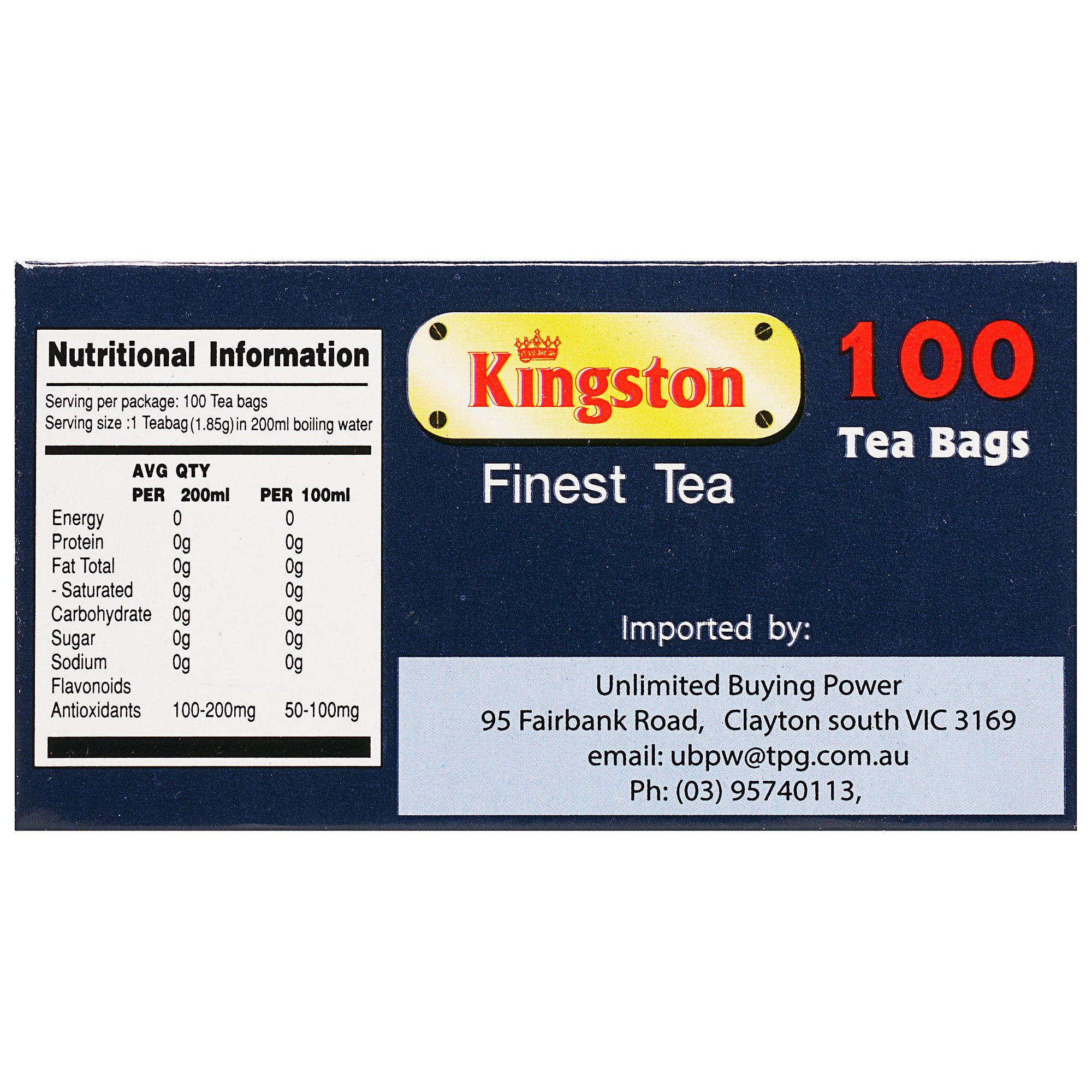 Kingston English Breakfast Tea 100pk - Image 2