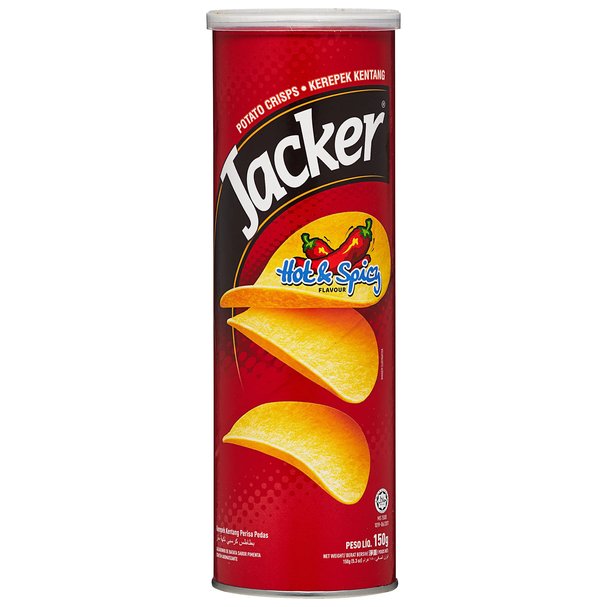 Jacker Potato Chips Hot & Spicy 150g