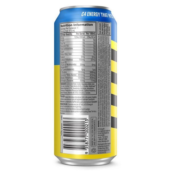 C4 Carbonated RTD 473ml - Frozen Bombsicle