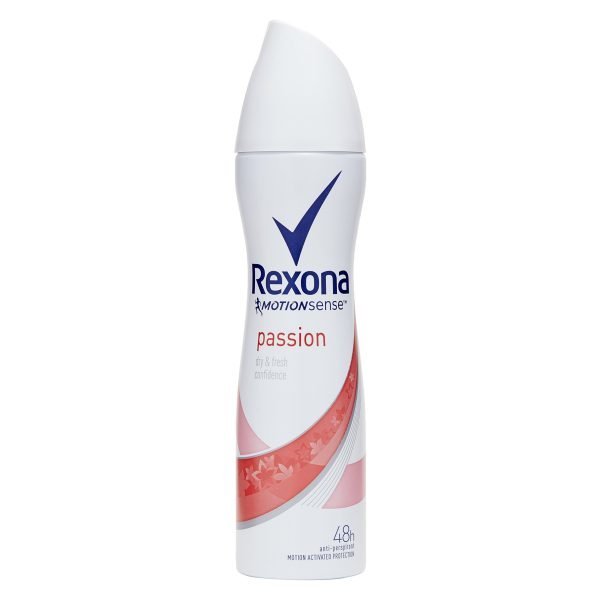Rexona 150ml Antiperspirant Deodorant Passion Dry And Fresh Confidence