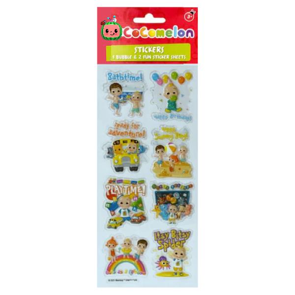 Cocomelon Stickers 3 Pack