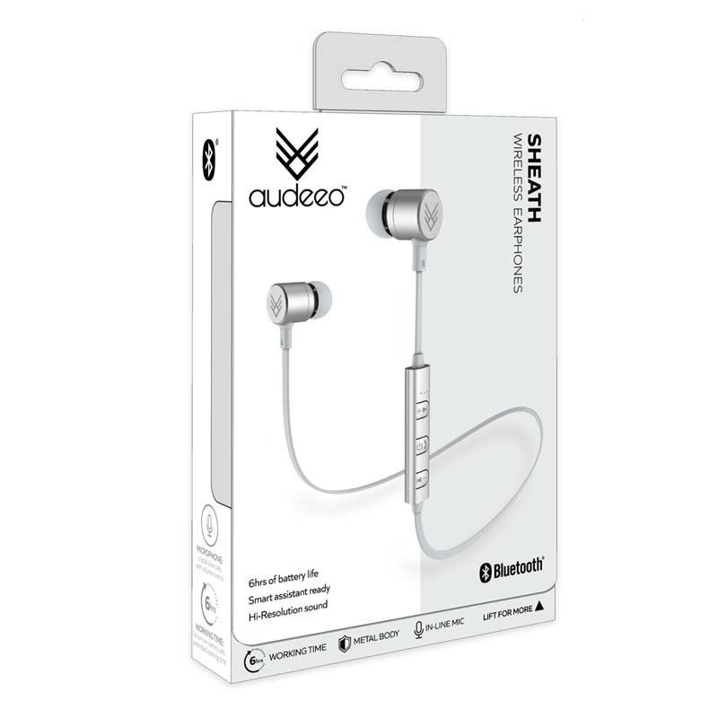 Audeeo Sheath Wireless Bluetooth Metal Earphones