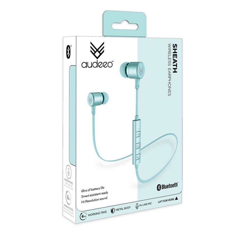 Audeeo Sheath Wireless Bluetooth Metal Earphones - Image 3