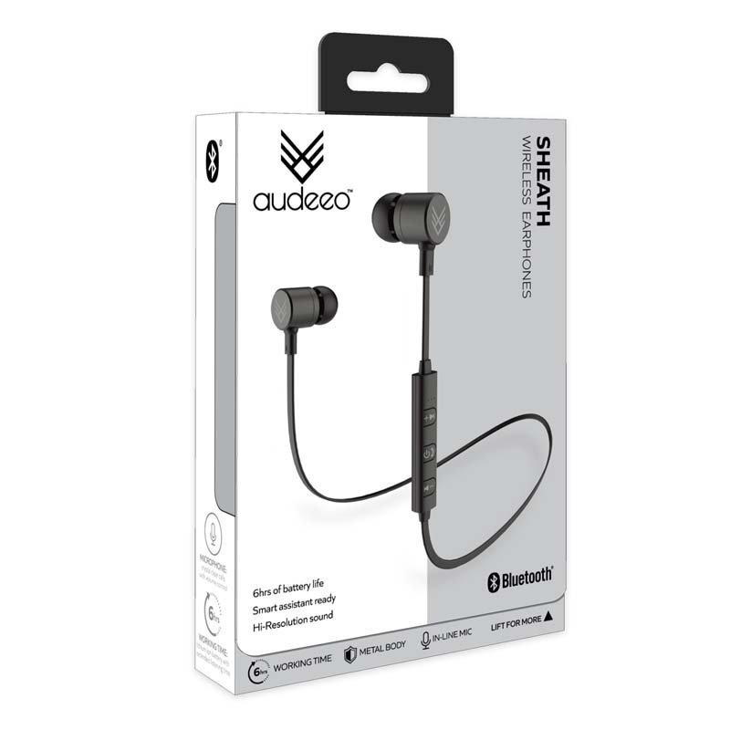 Audeeo Sheath Wireless Bluetooth Metal Earphones - Image 4