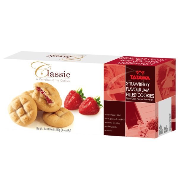 Tatawa Classic Cookies Strawberry 130g