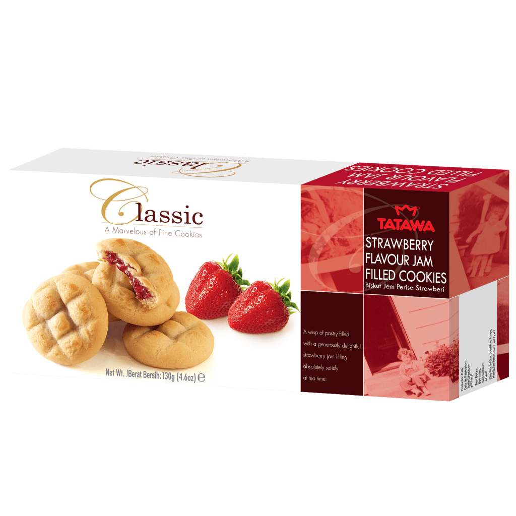 Tatawa Classic Cookies Strawberry 130g