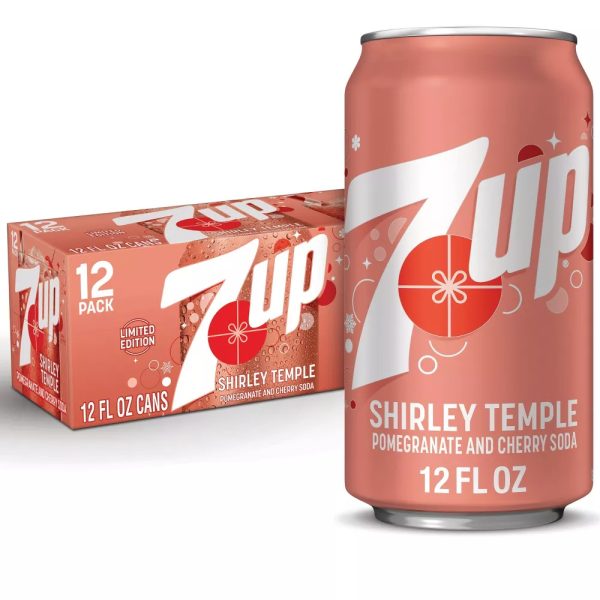 7Up Shirley Temple Pomegranate and Cherry Soda 355ml