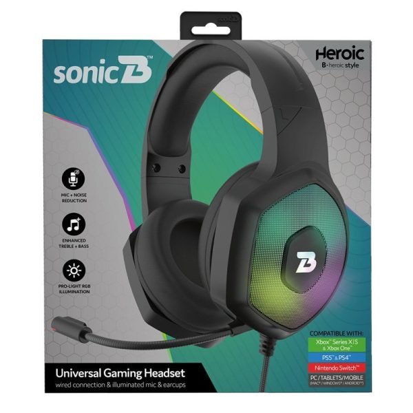 SonicB Heroic Wired Gaming Headset