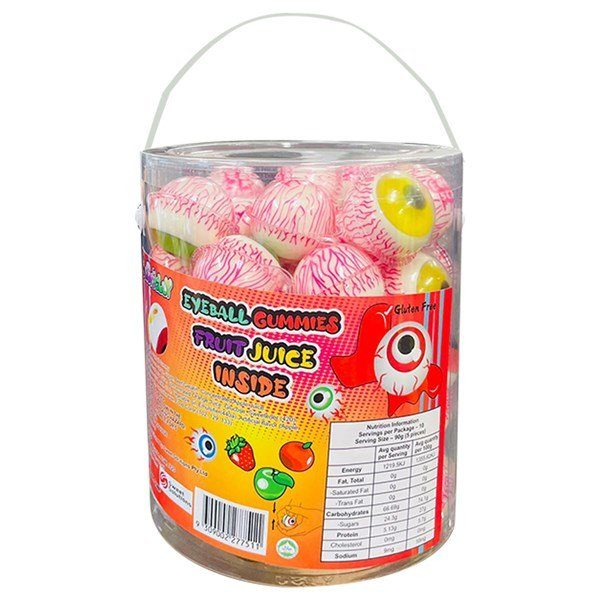 Juicy Jelly Mega Eye Ball Gummies Jar 50Pc
