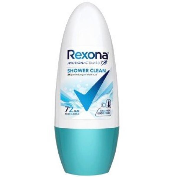 Rexona 45ml Roll On Deodorant Shower Clean