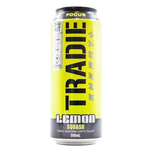 Tradie 500ml Energy Lemon Squash