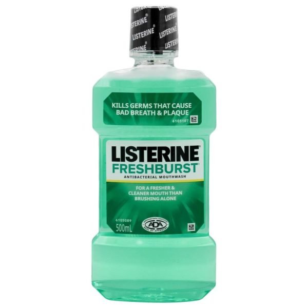 Listerine 500ml Antibacterial Mouthwash Fresh Burst